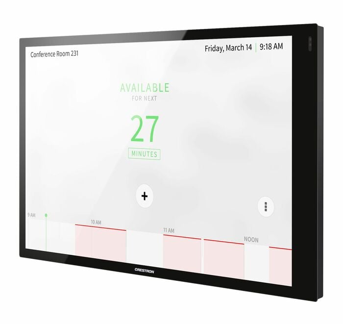 Crestron TSW-1070-GV-B-S 10.1" Wall Mount Touch Screen, Government Version, Black Smooth