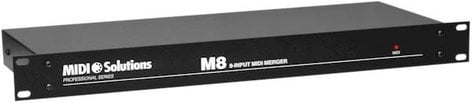 MIDI Solutions M8-MIDISOLUTIONS 8-Input MIDI Merger (1 RU)