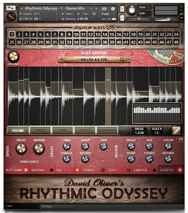 Soundiron David Oliver's Rhythmic Odyssey Drum Loops For Kontakt NKS [Virtual]