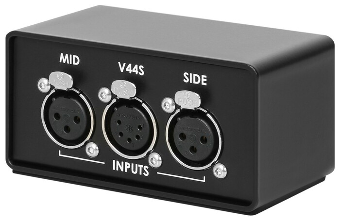 Vanguard Audio Labs V44S gen2 Twin 3-Pattern Condenser Mic With VLSM And M/S Splitter Box