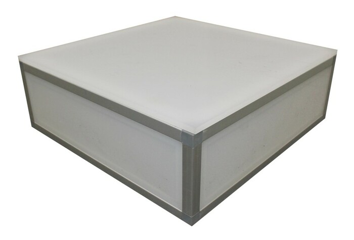 ProX XSA-2X2-8 LUMOSTAGE Acrylic Stage 2'x'2x8" Platform Cube Light Box Section For Disco Style Dance Floor