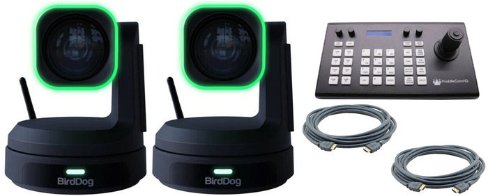 BirdDog 2 - BDX1U PTZ Camera G4 Joystic Bundle, Black With HC-JOY-G4 Controller And Two 15' HDMI Video Cables