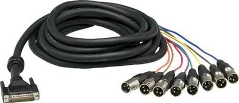 Lynx Studio Technology CBL-AOUT85 25-Pin D-Sub To 8xXLR-M Cable (16.4 Ft.)