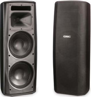 QSC AD-S282HT AcousticDesign Dual 8" 2-Way Speaker System with Transformer Taps AD-S282HT-BLACK