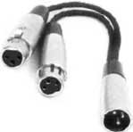 Hosa YXF-119 Y-Cable, XLR3M to Dual XLR3F YXF119