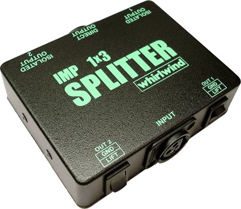 Whirlwind SP1X3LL Mic Splitter With 1 In, 1 Direct Out And 2 Isolated Outs