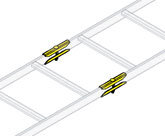 Middle Atlantic CLH-RSJ Ladder End Splice Hardware, 1 Pair