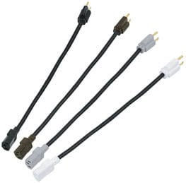 Middle Atlantic IEC-6X4 6" IEC Power Cords, 4 Pack