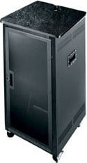 Middle Atlantic PTRK-2126MDK 21SP Portable Rack With Extra Depth, Laminate Top, And Doors