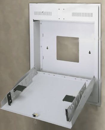Middle Atlantic Products TOR-3-20RP 3-Space Recess Mount Tilt-Out Wall Rack TOR-3-20RP