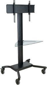 Peerless SR560G Universal Cart For 32-60" Flatscreens (with Glass Shelf)