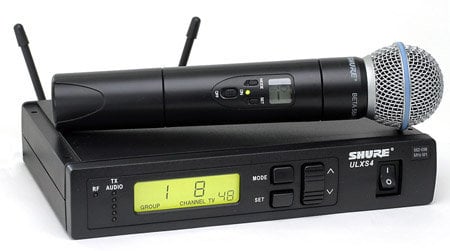 Shure ULXS24/BETA58-G3 Wireless Handheld Microphone System with Beta58 Capsule ULXS24/BETA58-G3