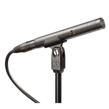 Audio-Technica AT4021 Small Diaphragm Condenser Microphone, Cardioid, -10dB Pad, Hi-pass Filter AT4021
