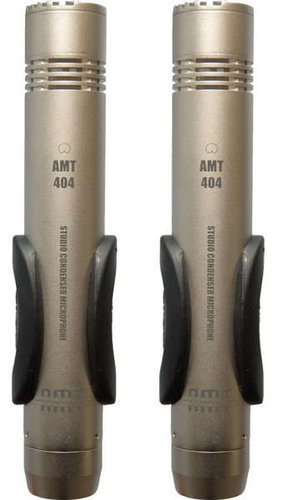 Applied Microphone (AMT) 404 1 Pair of Small Diaphragm Studio Condenser Overhead Microphones 404-AMT