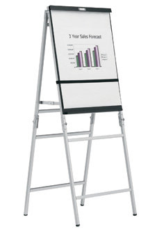 Da-Lite 43153 Anodized A-Frame Easel, Black/Silver