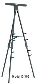 Da-Lite 87023 6' Dual Purpose D305 Black Easel 87023