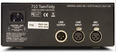 Universal Audio 710 Twin-Finity 1-Channel Hybrid Tube / Solid State Microphone Preamp