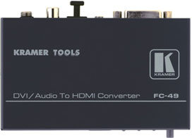 Kramer FC49 DVI & Audio to HDMI Format Converter & Audio Embedder FC49