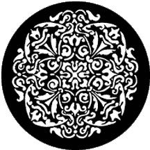 Rosco 77783 Steel Gobo, Antique Rosette