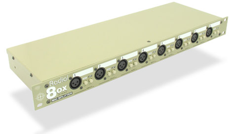 Radial Engineering OX8-R Transformer Based 8-Channel Microphone Splitter with Radial Transformers OX8-R