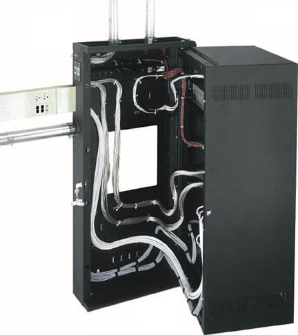 Middle Atlantic Products DWR-18-32 32" Deep 18-Space Sectional Wall Rack DWR-18-32