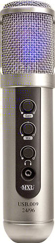 MXL Microphones MXL-USB.009 Professional 24-Bit/96 kHz USB Studio/Broadcast Microphone MXL-USB.009