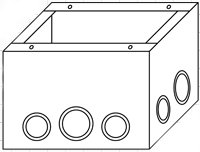 Mystery Electronics BBTC1 TC10 Series Floor-Mount Back Box