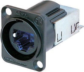 Neutrik NE8FDY-C6-B EtherCon® Cat 6 Chassis Panel Connector NE8FDY-C6-B