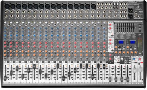 Behringer SX2442FX 24-Channel 4-Buss Mixer with 16 XENYX Microphone Preamps and 99 Digital Effects Presets SX2442FX