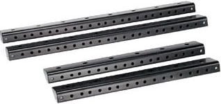 Odyssey ARR14 Pair Of 14 Unit Rack Rails, Pre-Tapped, Black