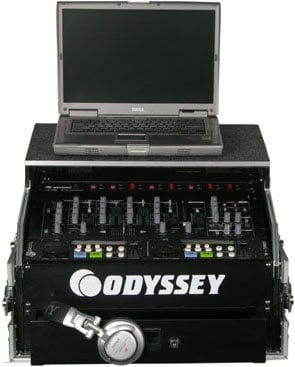 Odyssey FZGS1002 Pro Combo Rack Case, 10 Unit Top Rack, 2 Unit Bottom Rack