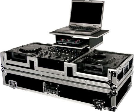 Odyssey FZGS12CDJW Glide-Style DJ Coffin Case (with Wheels & Sliding Laptop Tray) FZGS12CDJW