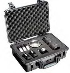 Pelican Cases 1504 Medium Black Case with Padded Dividers 1504