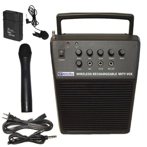 AmpliVox SW212 20W Wireless Mity-Vox Portable PA System SW212