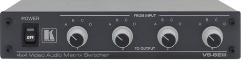 Kramer VS6EIII Composite Video & Stereo Audio Matrix Switcher VS6EIII