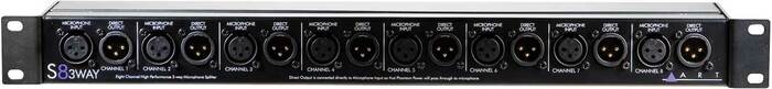 ART S8-3-WAY 3-Way Mic Splitter, 8 Channel S8-3-WAY