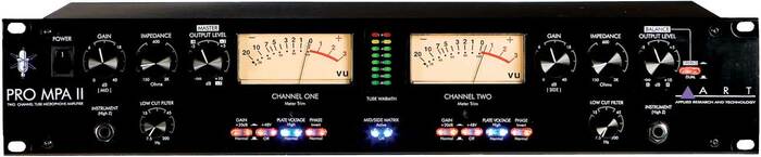 ART PRO-MPA-II Tube Mic Preamp, 2 Channel PRO-MPA-II