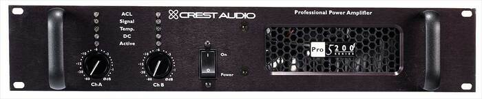 Crest PRO 5200 Power Amplifier, 290W @ 8 Ohm Stereo PRO5200