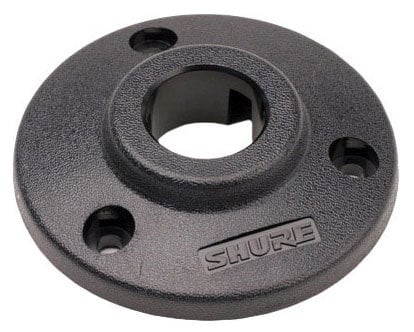 Shure RPM640 Locking Mounting Flange For Microflex Or Easyflex Gooseneck Mic, Black