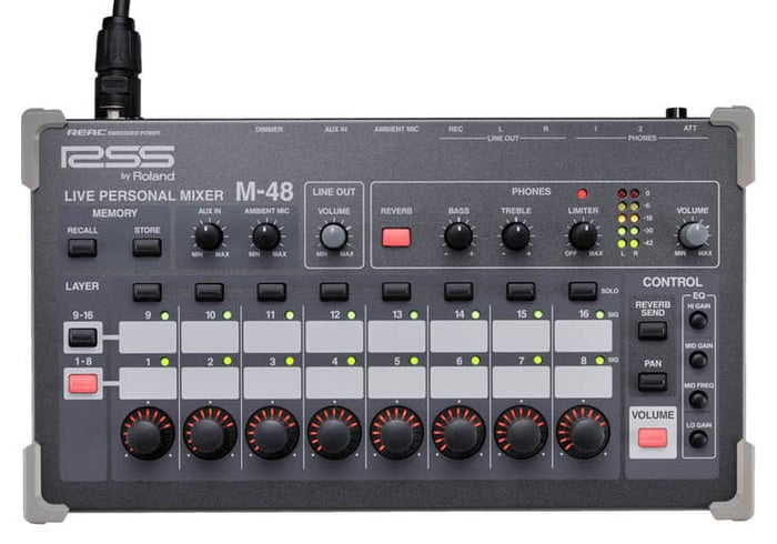 Roland System Group M-48 Live Personal Mixer, 40 inputs REAC M-48