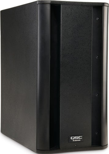 QSC KSub Dual 12" Bandpass Transducer Powered Loudspeaker with Speaker Pole KSUB-QSC