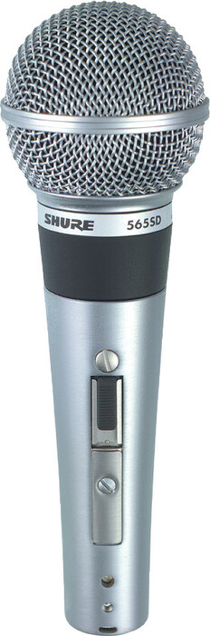 Shure 565SD-LC Cardioid Dynamic Handheld Mic With Wire Mesh Grille And On/Off Switch
