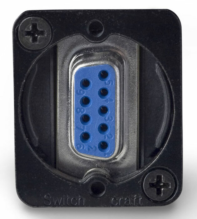 Switchcraft EHDB9FFB 9-Pin F-F Black EHDB9FFB