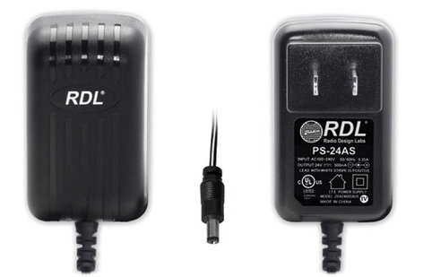 Radio Design Labs PS-24AS 24 VDC 500mA Switching Power Supply, North American Model PS24AS