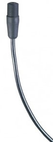 Audio-Technica AT899C Subminiature Lavalier Microphone, Omnidirectional, Black, No Power Module, 55" Unterminated Cable AT899C