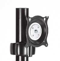 Chief Manufacturing KPP110B Flat Panel Pivot/Tilt Pole Mount, Black KPP110B