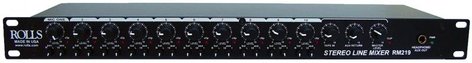 Rolls RM219 Stereo Line Mixer, Black RM219