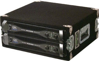 Grundorf Corp AR4DR-BLACK 4 RU Amp Rack (with Recessed Hardware, Black) AR4DR-BLACK