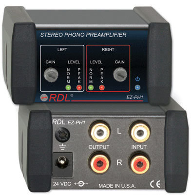 RDL EZ-PH1 Stereo Phono Preamplifier