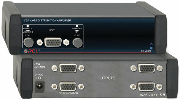 Radio Design Labs EZ-VMD4 1x4 Video Distribution Amp VGA/XGA EZ-VMD4